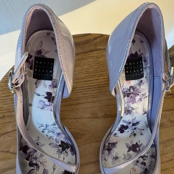White House Black Market Lavender Heels - Picture 3 of 9